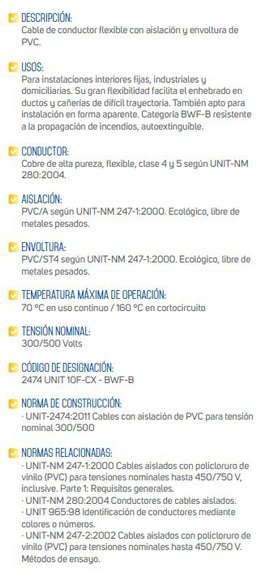 Imagen de ROLLO 100MTS CABLE 2X6 SUPER PLASTICO FLEX